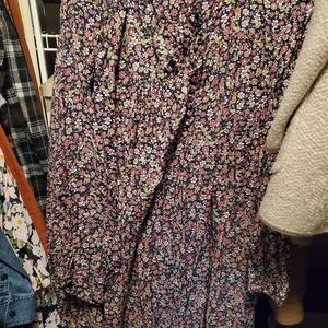 J. Crew Navy Floral Dress With Pockets